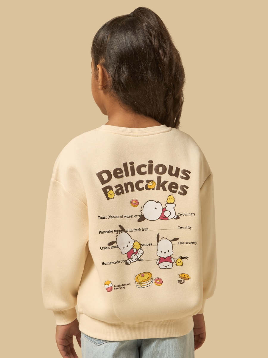 Pochacco Print Oversized Sweatshirt