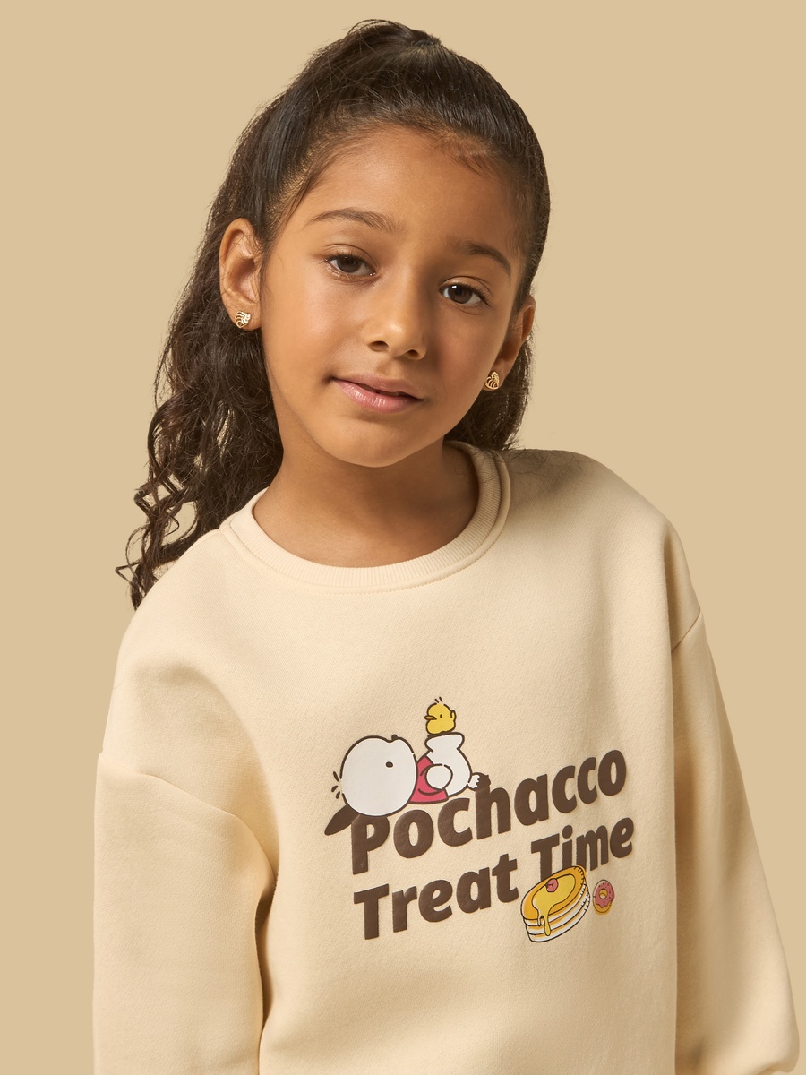 Pochacco Print Oversized Sweatshirt