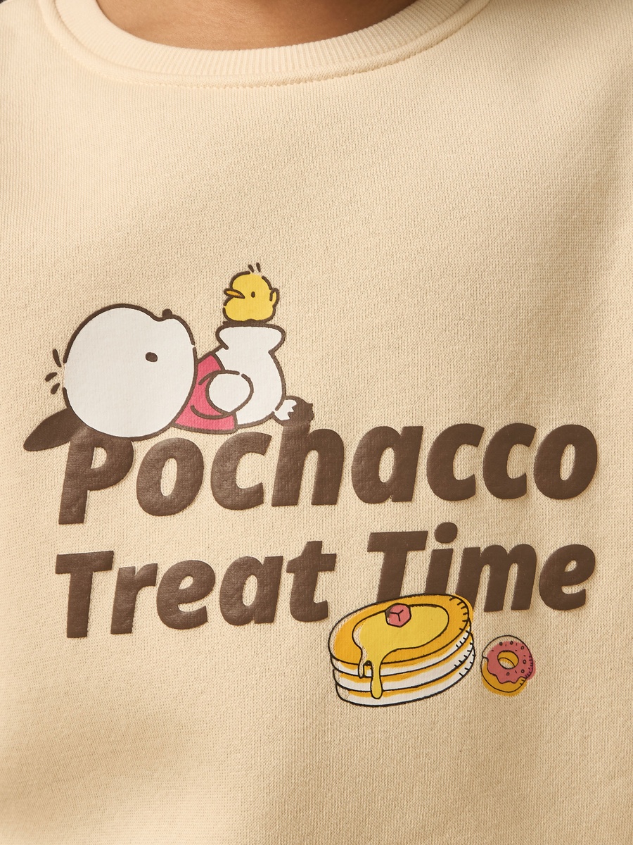 Pochacco Print Oversized Sweatshirt