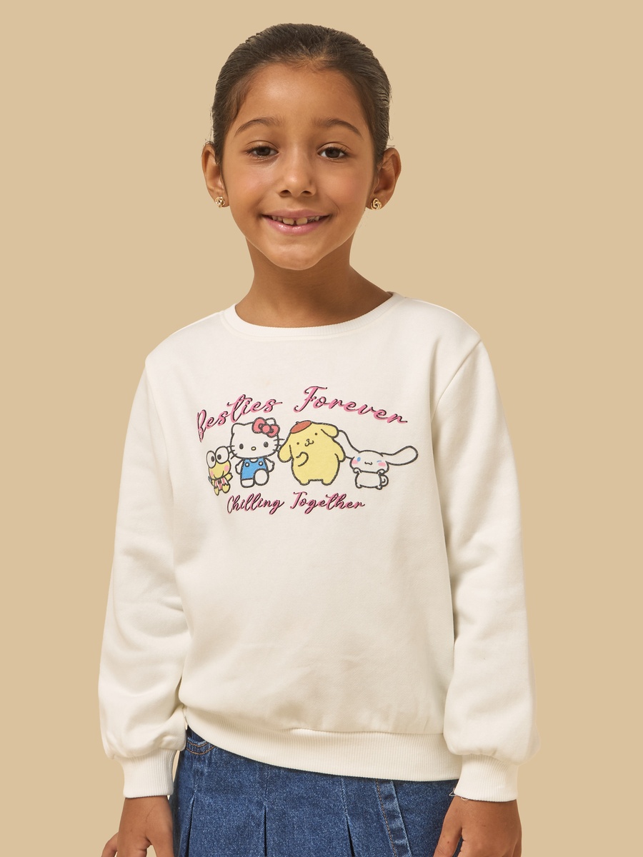 Hello Kitty and Friends Print Regular Fit Sweatshirt
