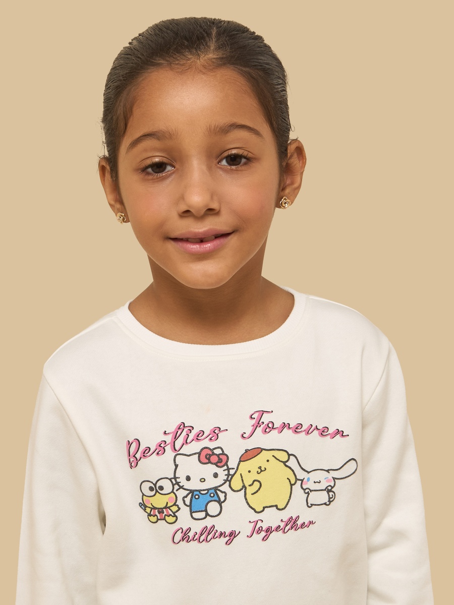 Hello Kitty and Friends Print Regular Fit Sweatshirt