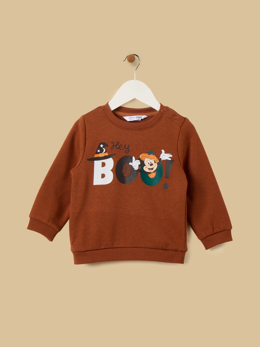 Mickey Mouse Print Sweatshirt