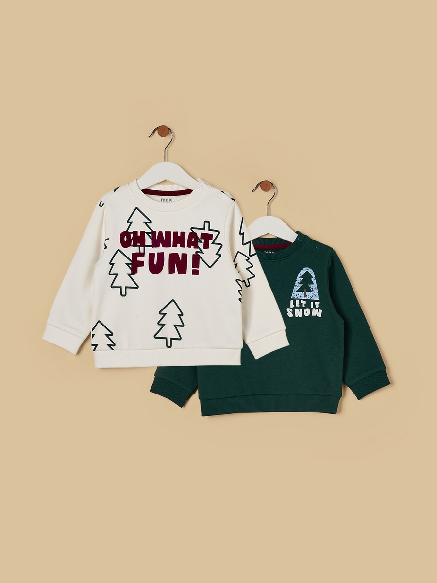 Pack of 2 - Tree Print Sweatshirt