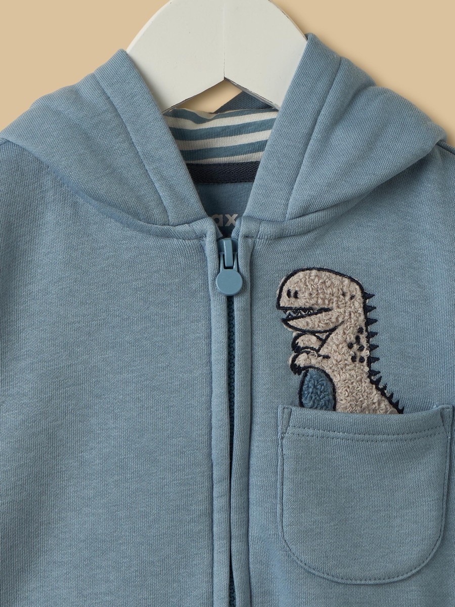 Dinosaur Embroidered Hoodie