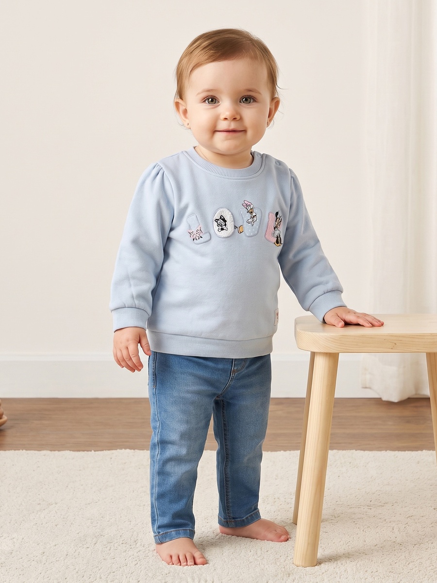 Minnie Mouse Print Sweatshirt