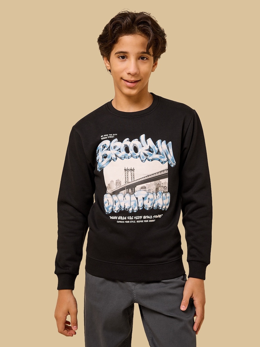 Photographic Print Sweatshirt