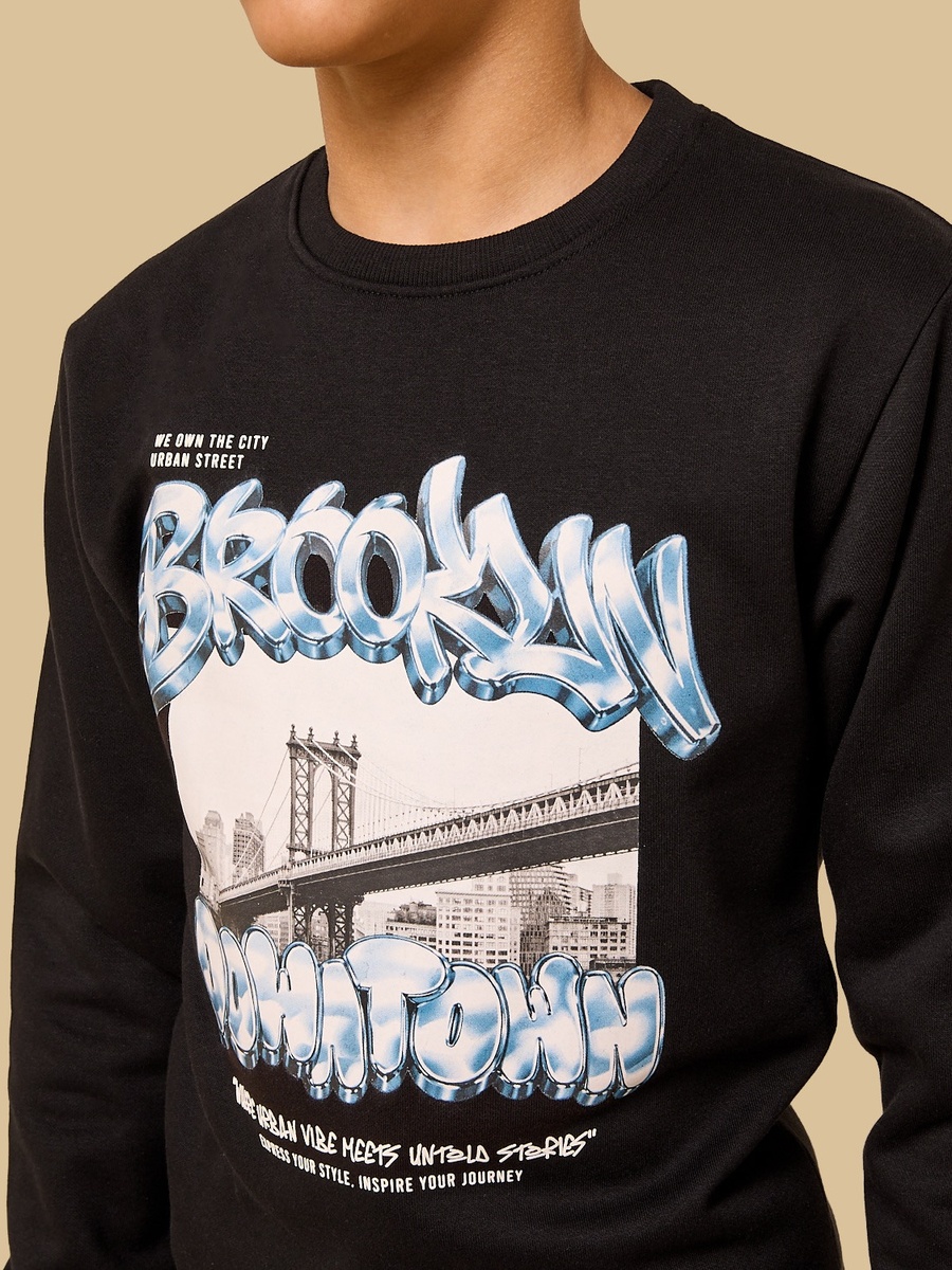 Photographic Print Sweatshirt