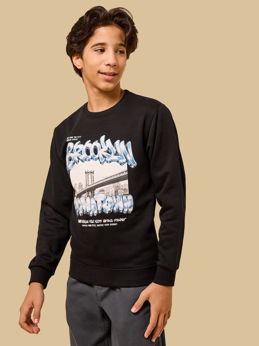 Photographic Print Sweatshirt