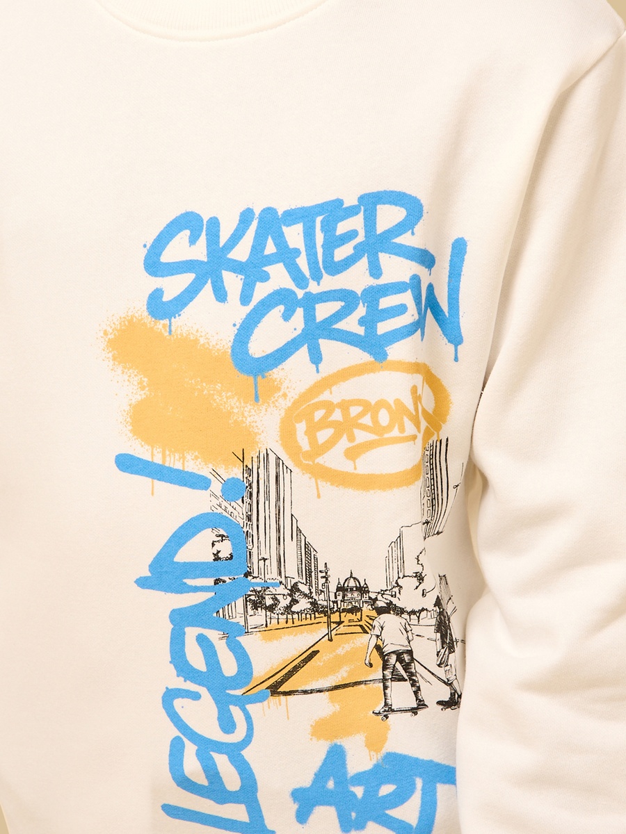 Skater Print Sweatshirt