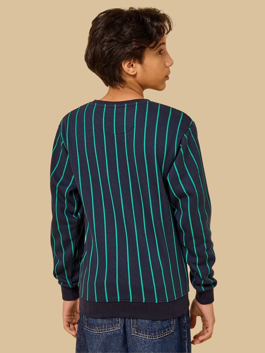 Toronto Print Striped Sweatshirt