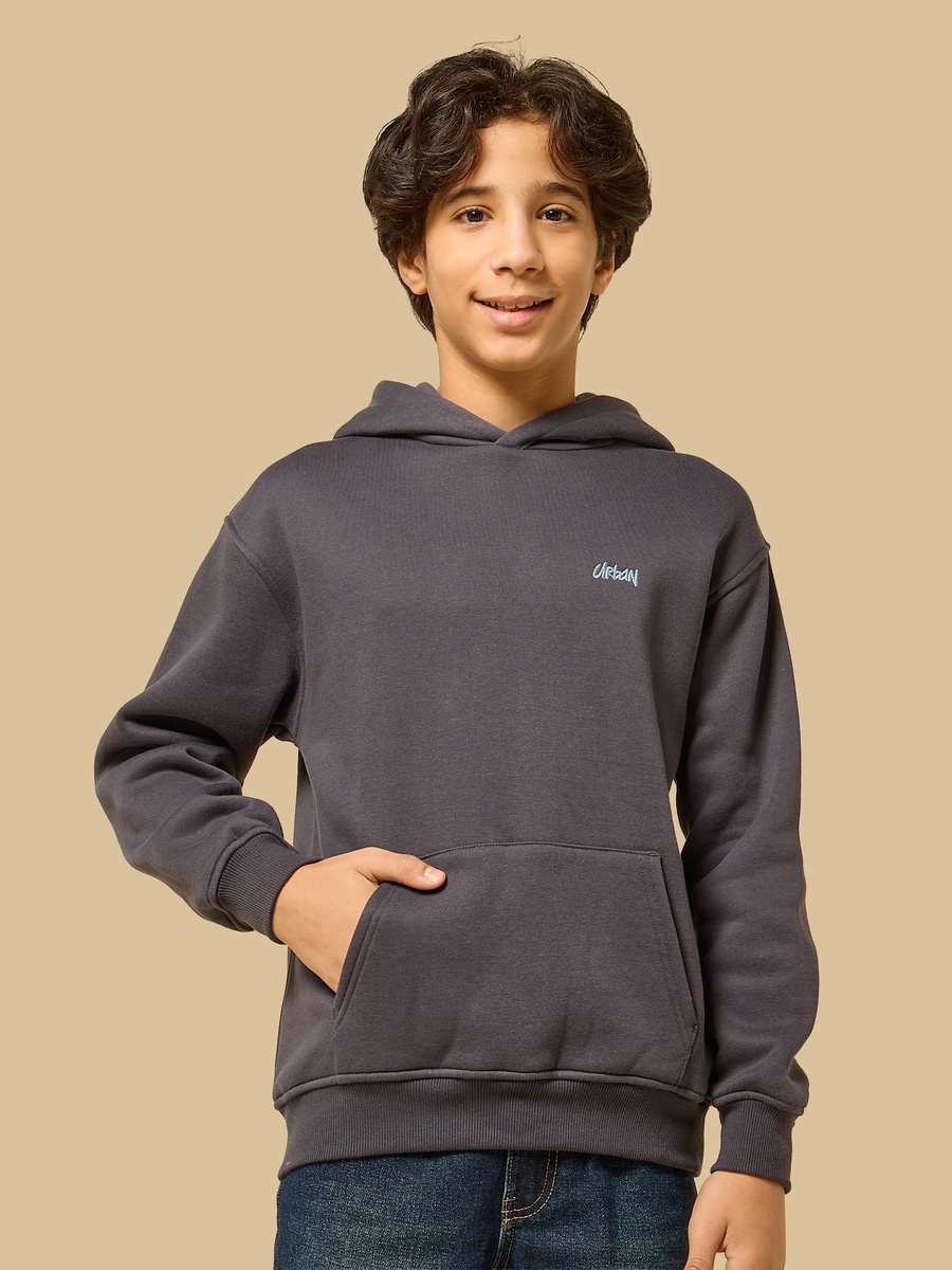 Embroidered Hooded Sweatshirt