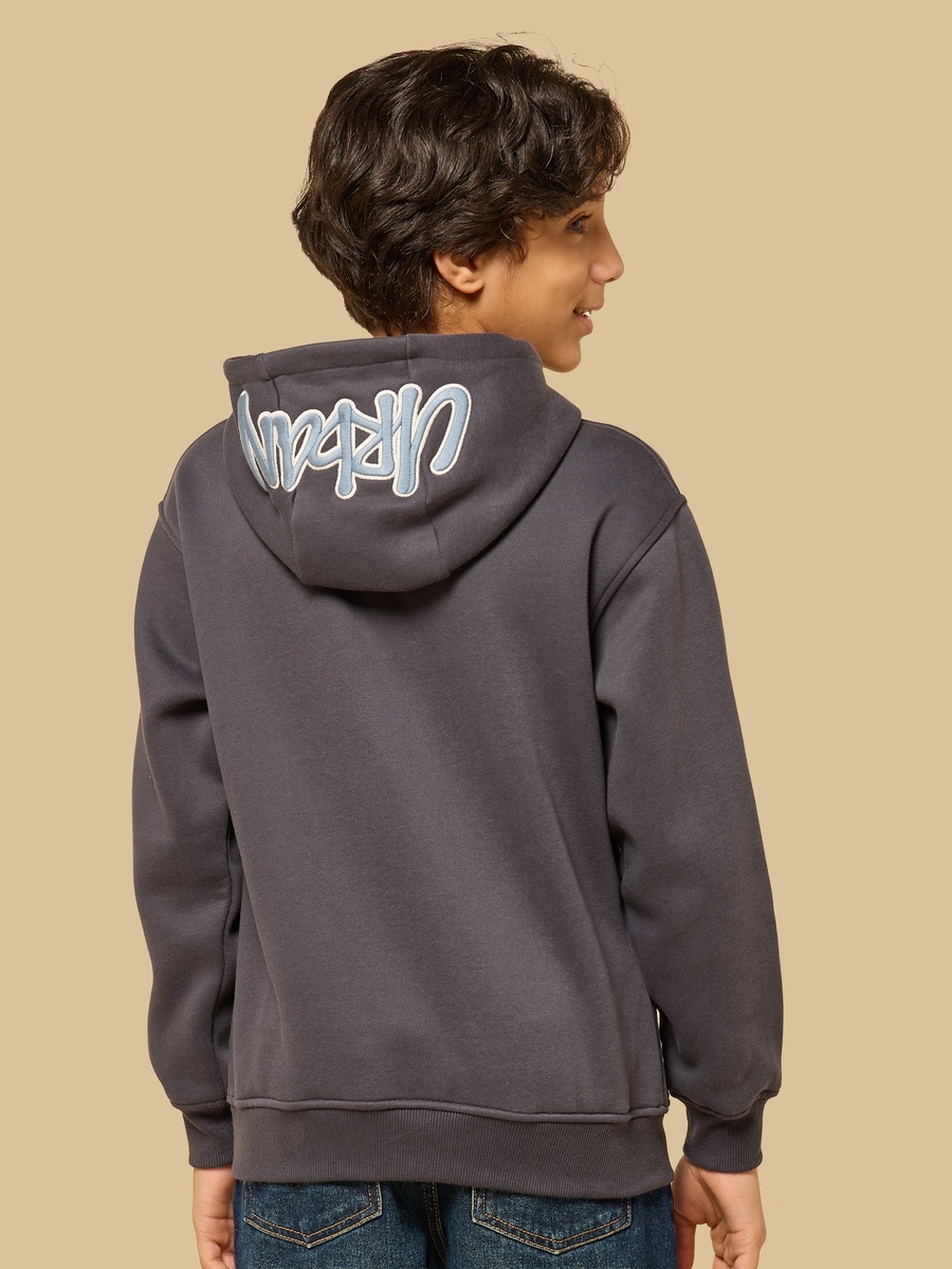 Embroidered Hooded Sweatshirt