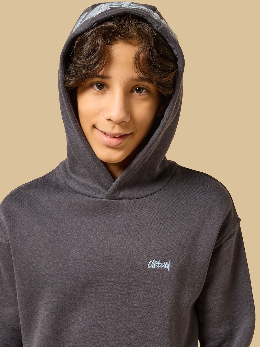 Embroidered Hooded Sweatshirt