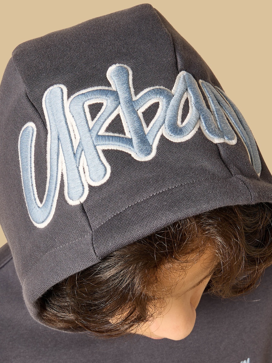 Embroidered Hooded Sweatshirt