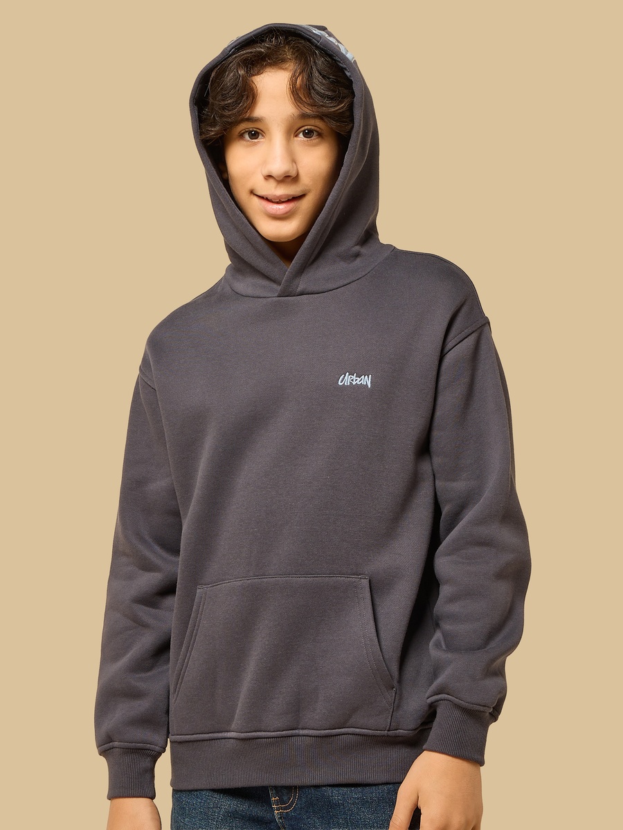 Embroidered Hooded Sweatshirt