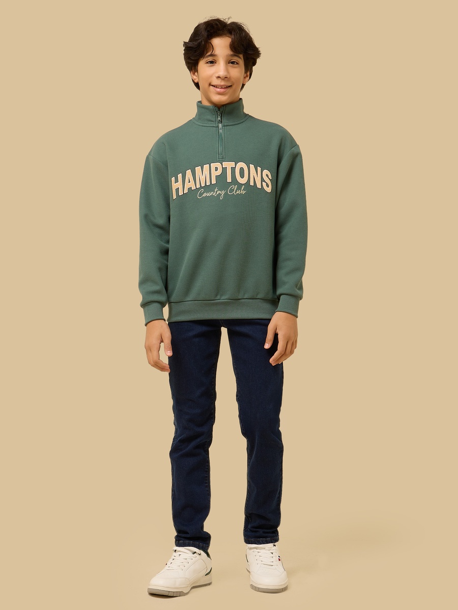 Patch Embroidery Sweatshirt