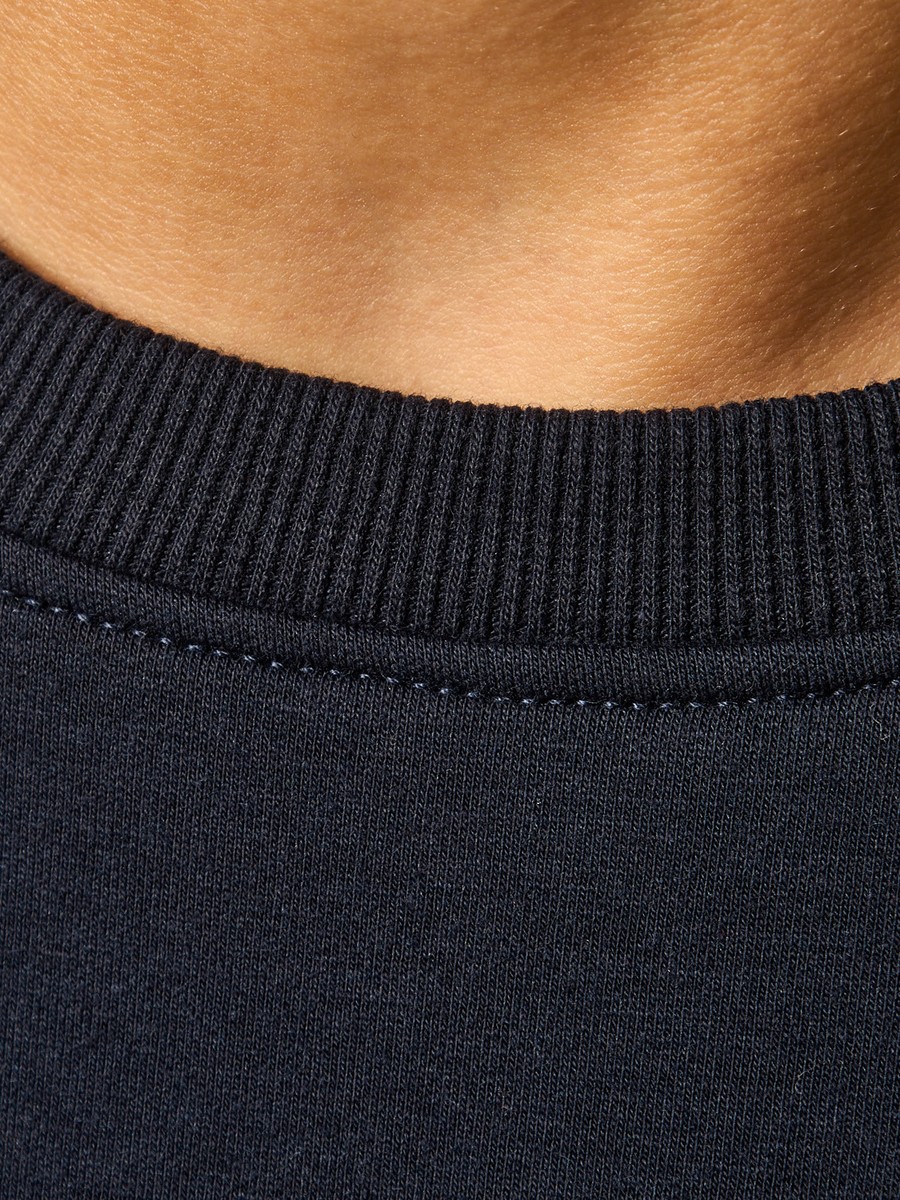 Slogan Embossed Scuba Sweatshirt