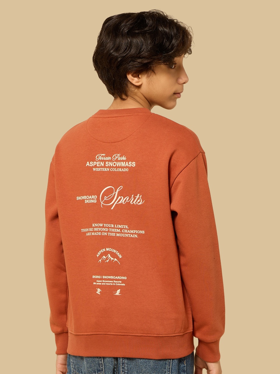 Typographic Print Sweatshirt