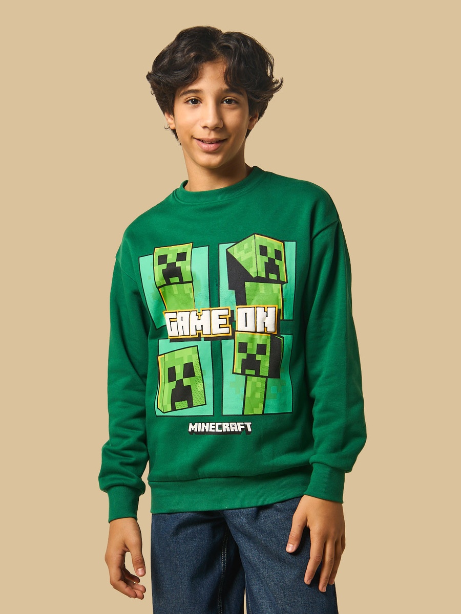 Minecraft Print Sweatshirt