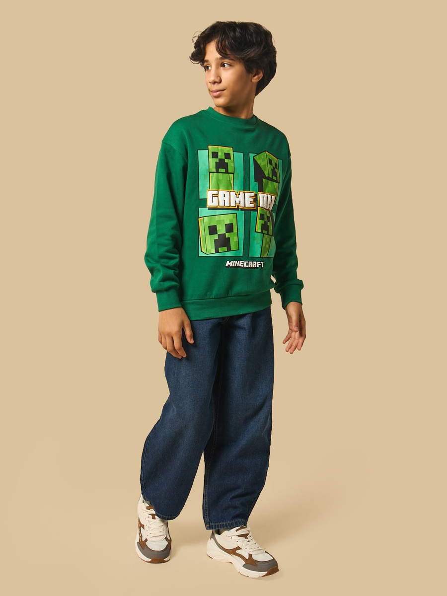 Minecraft Print Sweatshirt