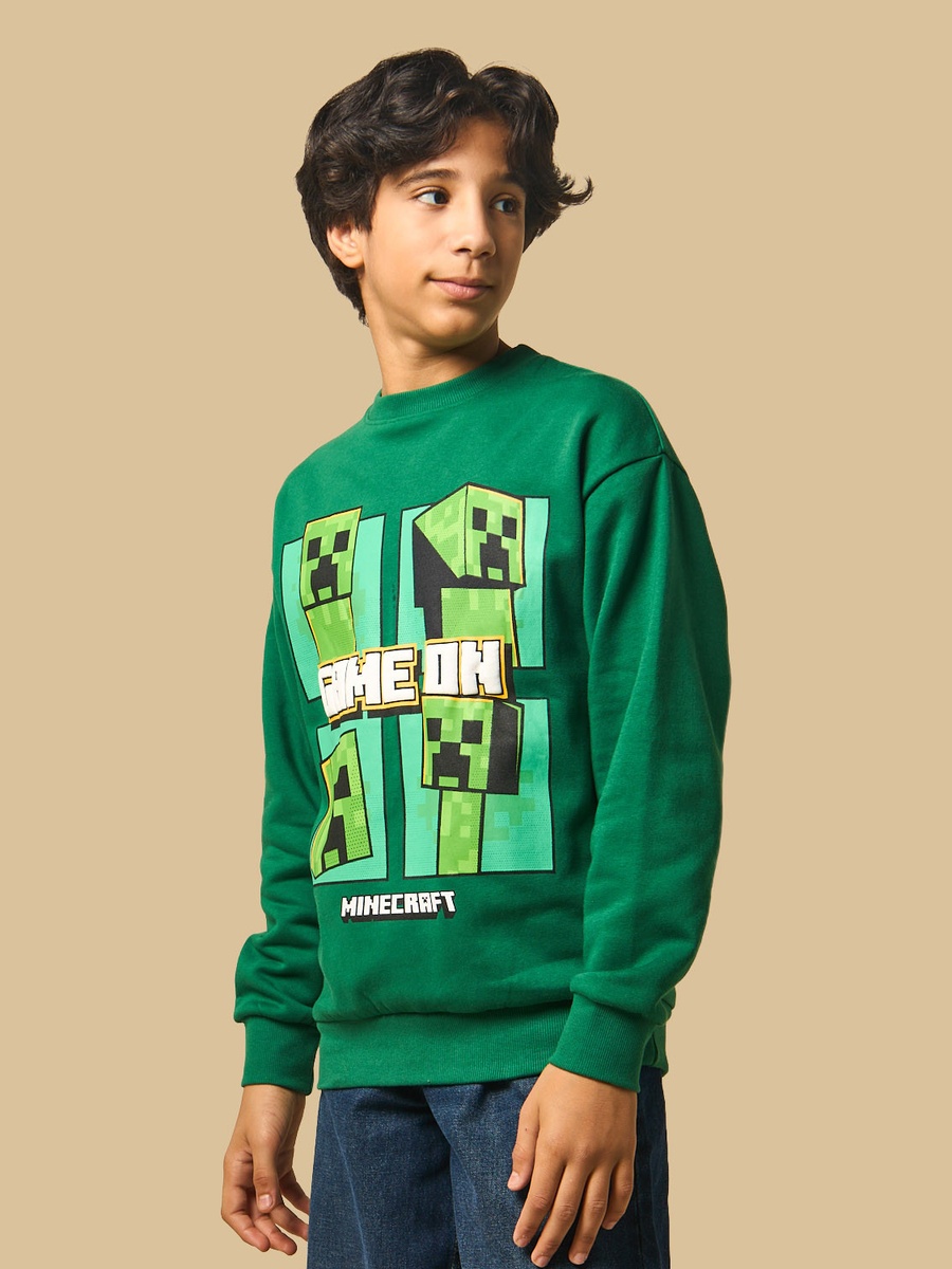 Minecraft Print Sweatshirt