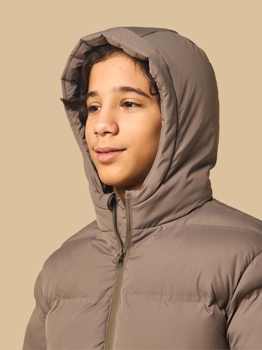 Quilted Waterproof Puffer Jacket with Hood