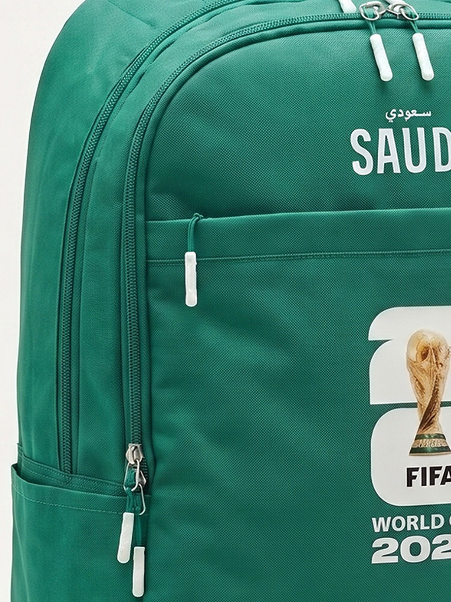 حقيبة ترولي بطبعة السعودية ومقبض قابل للطي