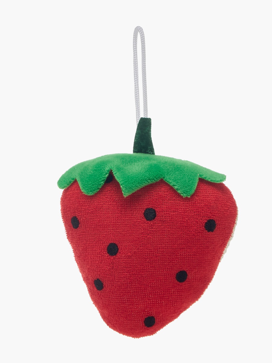 Strawberry Bath Sponge with Loop
