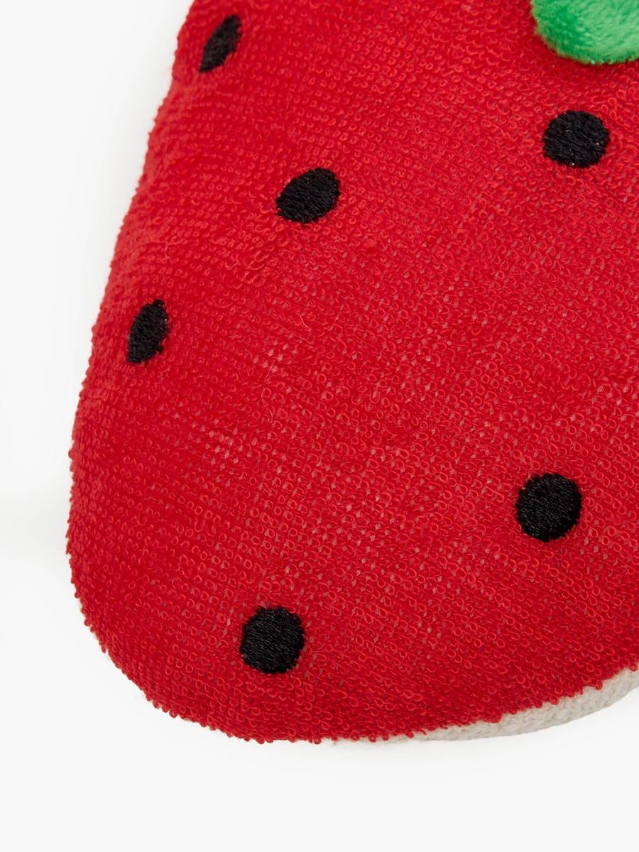 Strawberry Bath Sponge with Loop