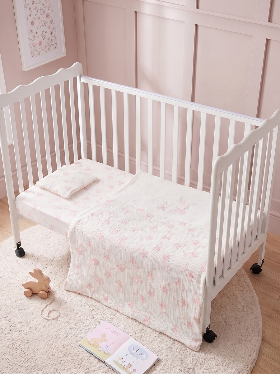 Bunny Print 3-Piece Comforter Set - 58x45x41 cm