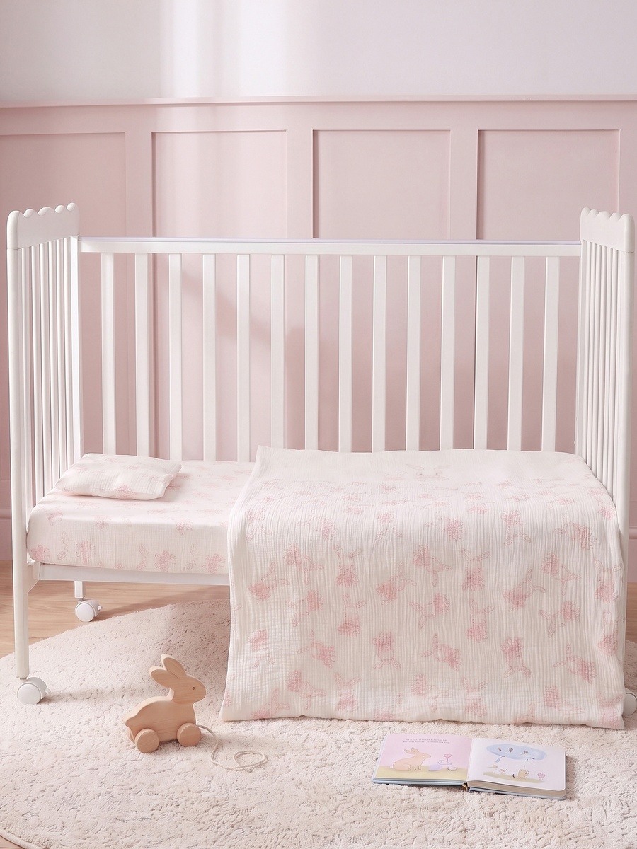 Bunny Print 3-Piece Comforter Set - 58x45x41 cm