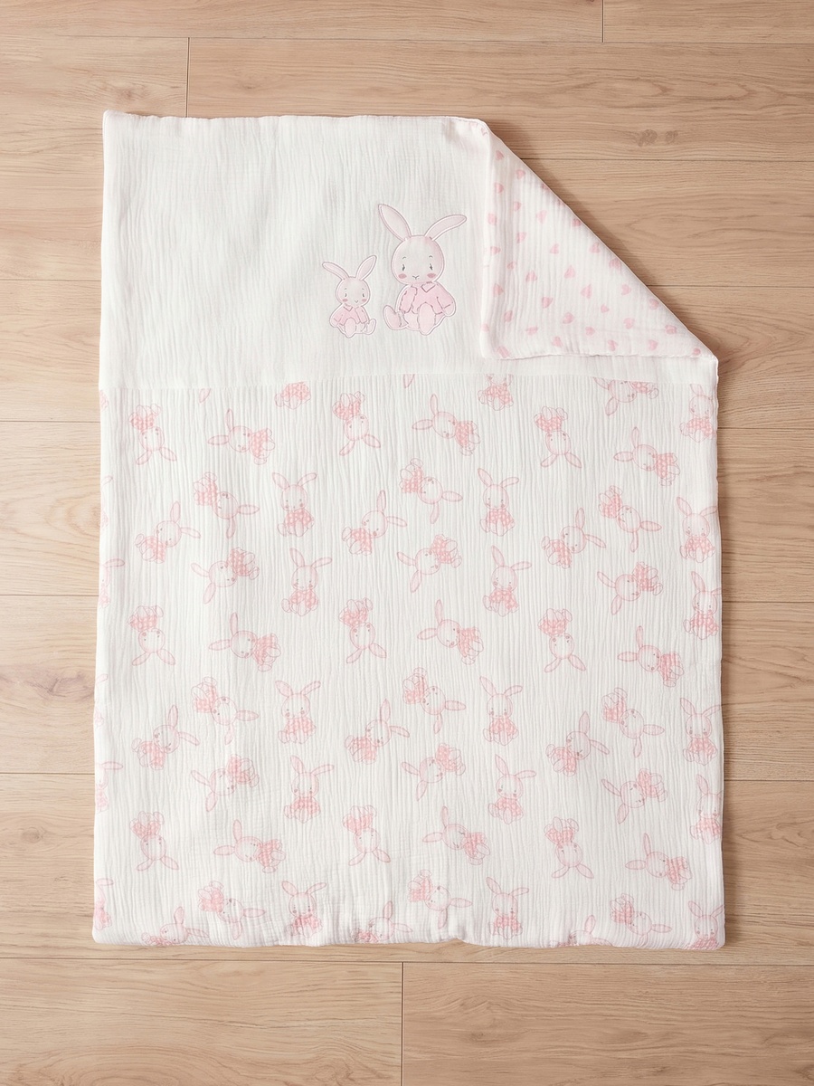 Bunny Print 3-Piece Comforter Set - 58x45x41 cm