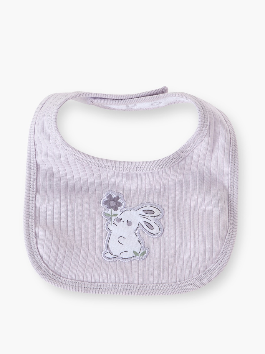 Pack of 2 Baby Bib with Snap Button Closure