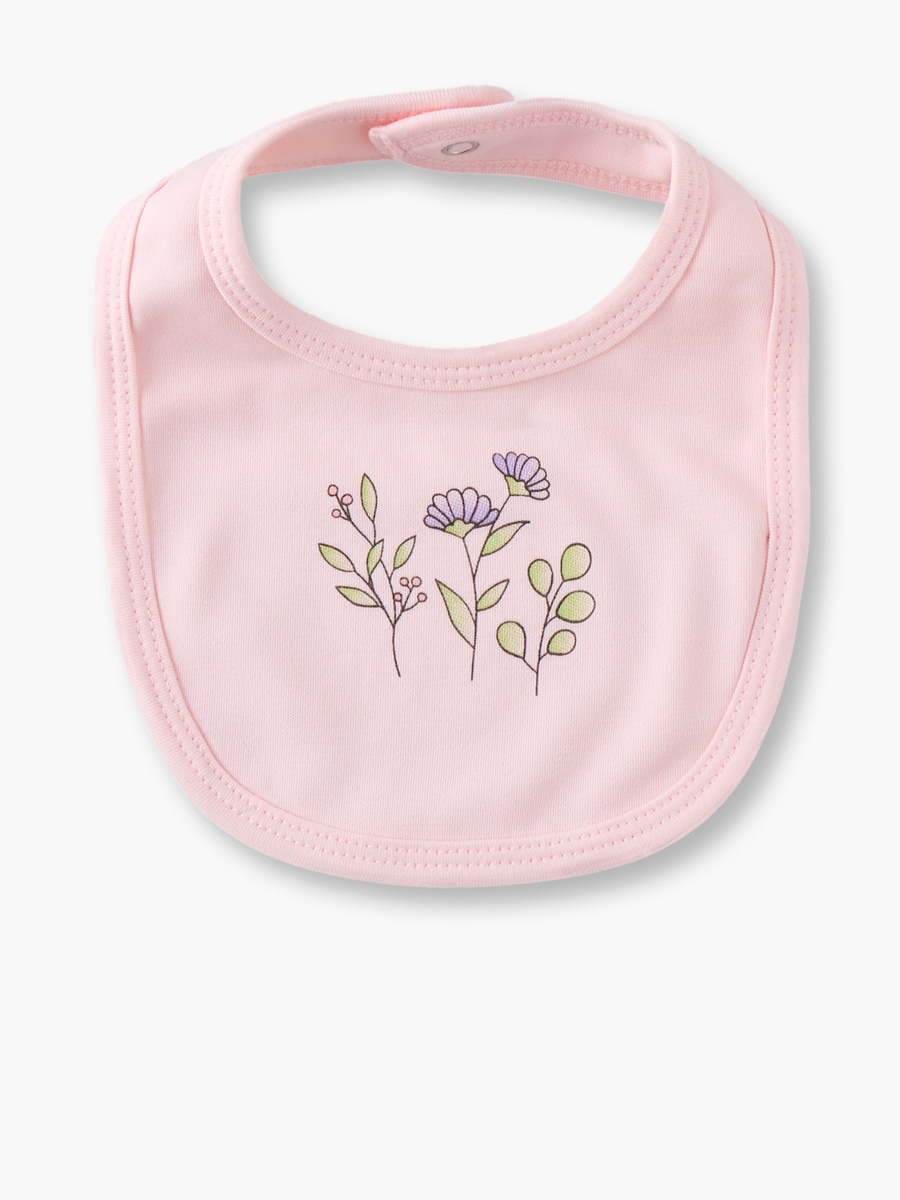 Pack of 2 Baby Bib with Snap Button Closure