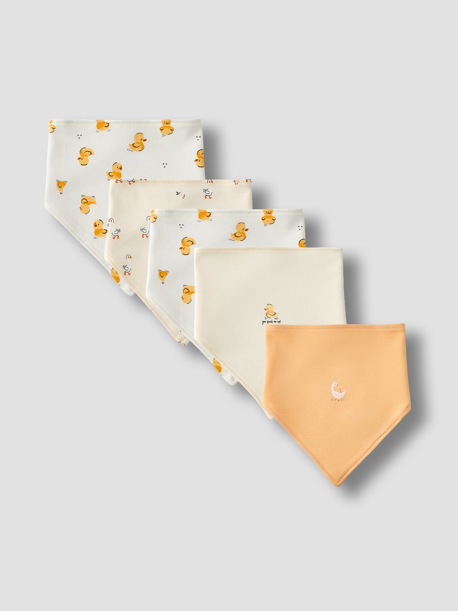 Pack of 5 Baby Bib with Duck Print