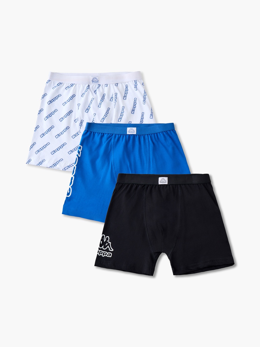 Pack of 3 Cotton Boxers with Logo Print