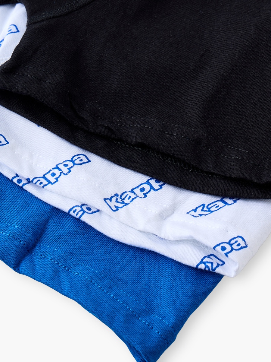 Pack of 3 Cotton Boxers with Logo Print