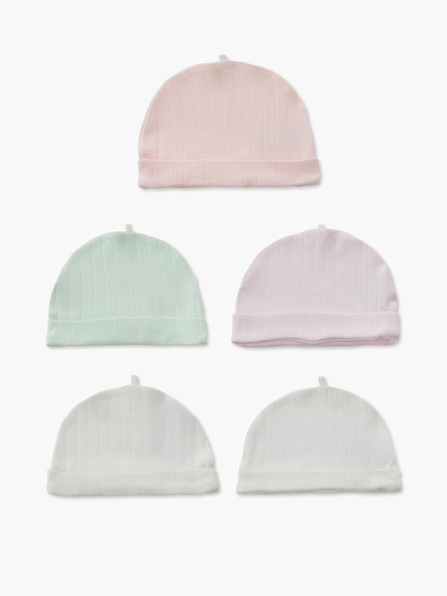 Pack of 5 Cap with Folded Hem