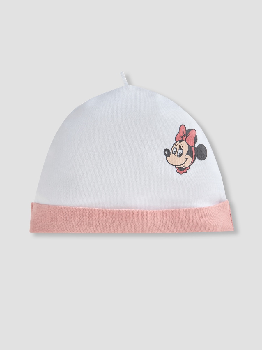 Minnie Mouse Print Beanie Cap - Set of 2
