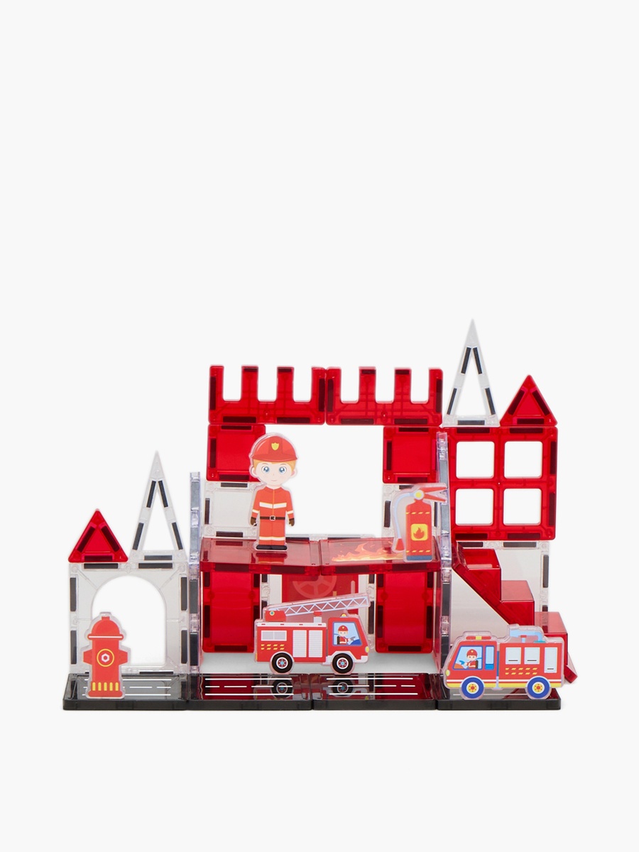 32-Piece Fire Control Magnetic Tiles Set