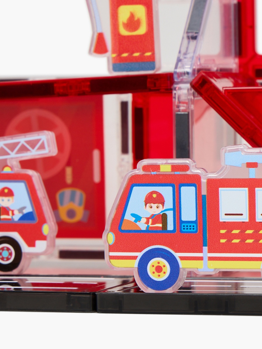 32-Piece Fire Control Magnetic Tiles Set