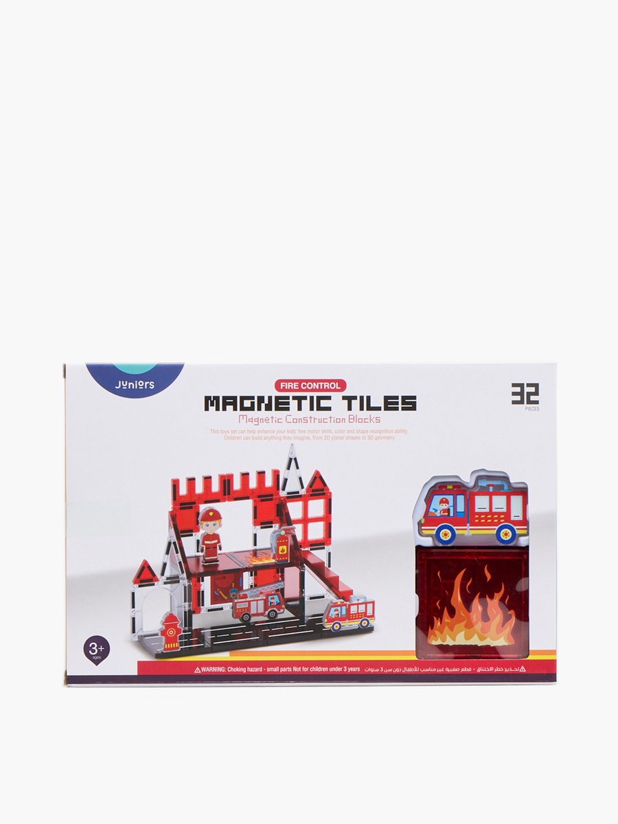 32-Piece Fire Control Magnetic Tiles Set