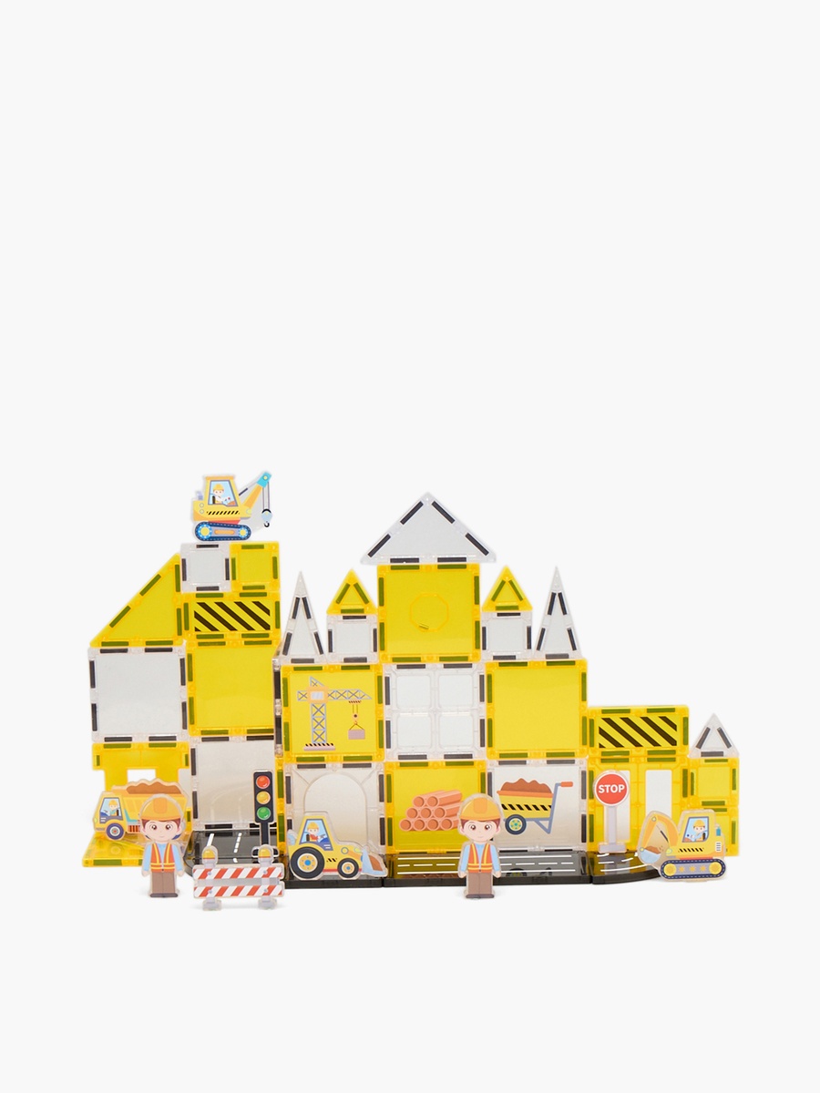 47-Piece Magnetic Tiles Building Playset