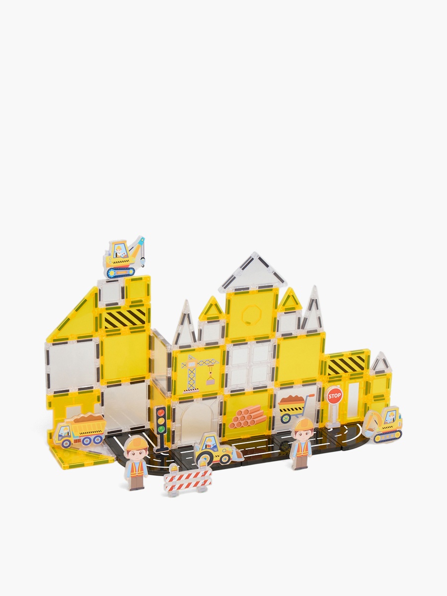47-Piece Magnetic Tiles Building Playset