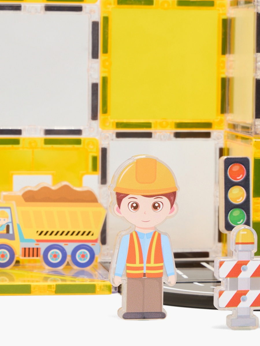 47-Piece Magnetic Tiles Building Playset
