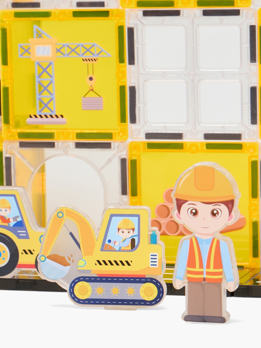 47-Piece Magnetic Tiles Building Playset