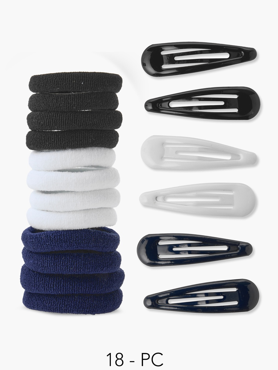 Set of 18 Hair Clip with Hair Tie