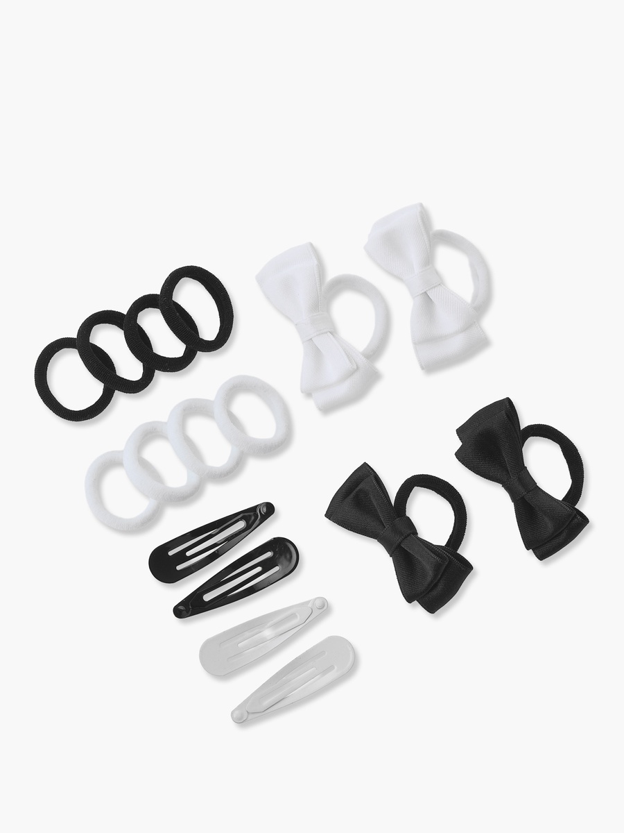 Set of 16 Hair Clip with Bow Hair Tie