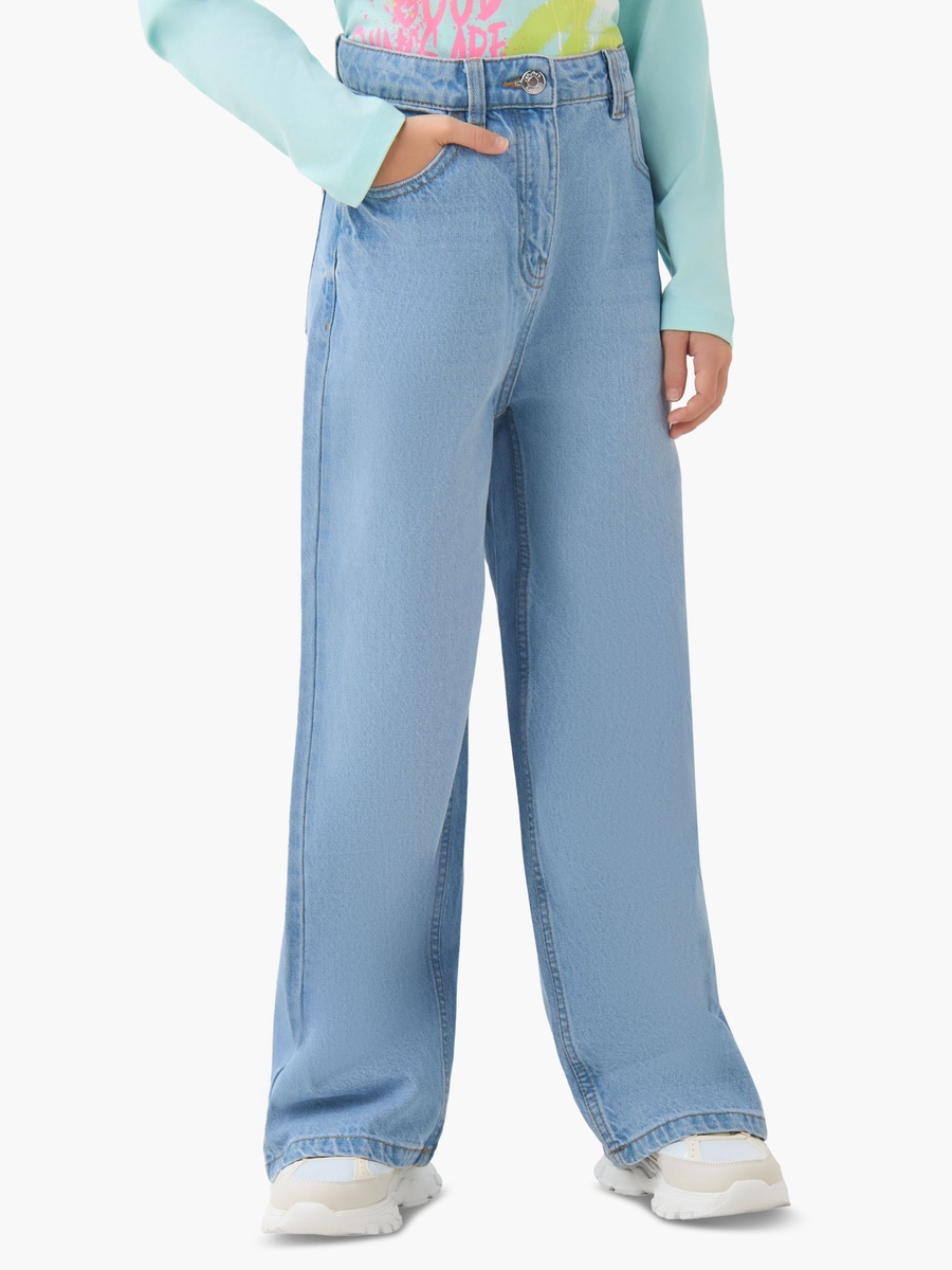 Wide Leg Jeans with Pockets