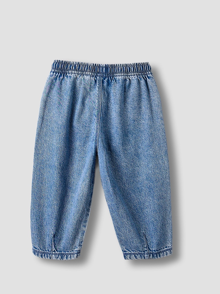Mid-Rise Wide Leg Jeans with Pockets